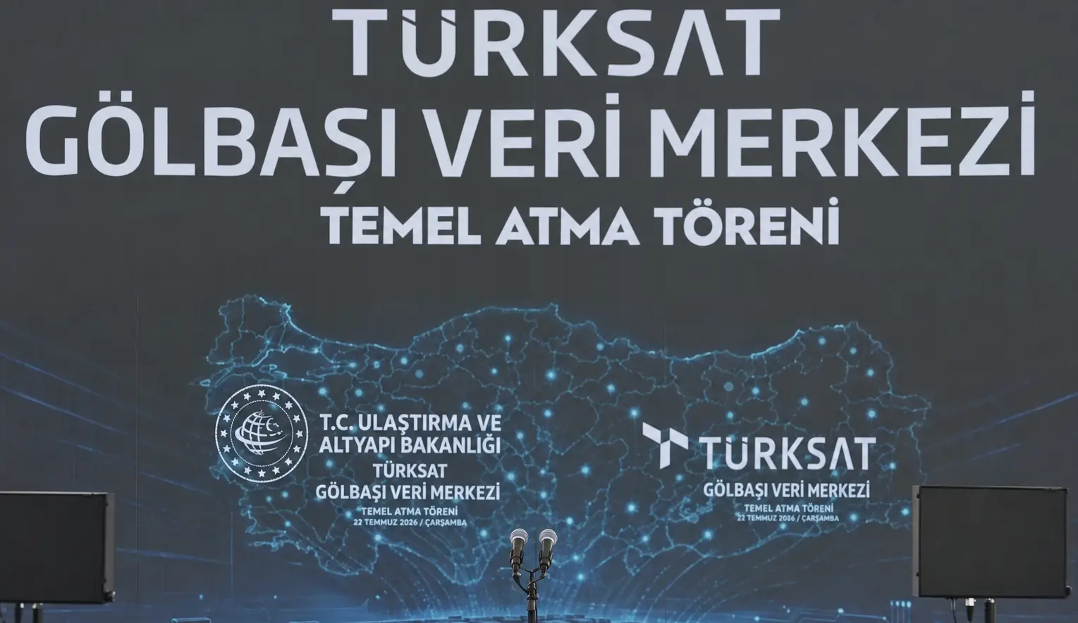 TÜRKSAT Gölbaşı Data Centre ceremony backdrop